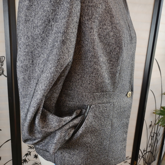 Anne Klein Jacket Blazer, Size 12, Black and White - Picture 3 of 8